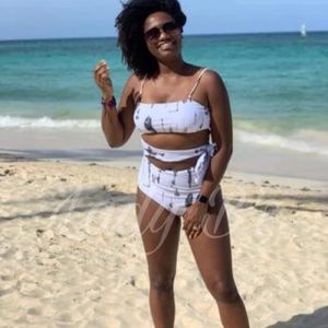 Cut-Out Side Bandeau One Piece Swimsuit